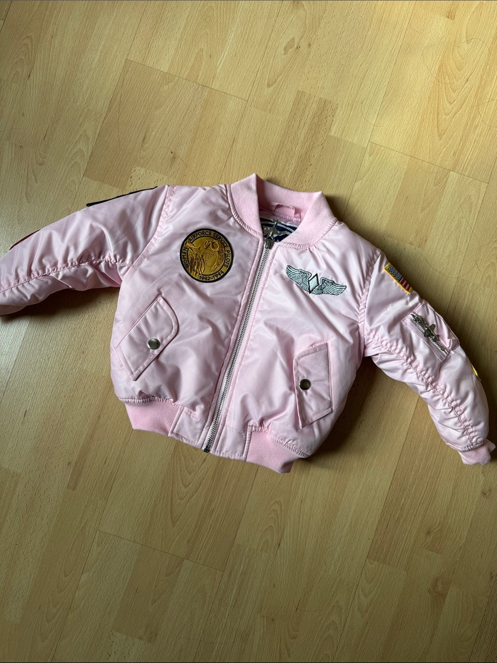 Pink Flight Jacket Up and Away 3T/M